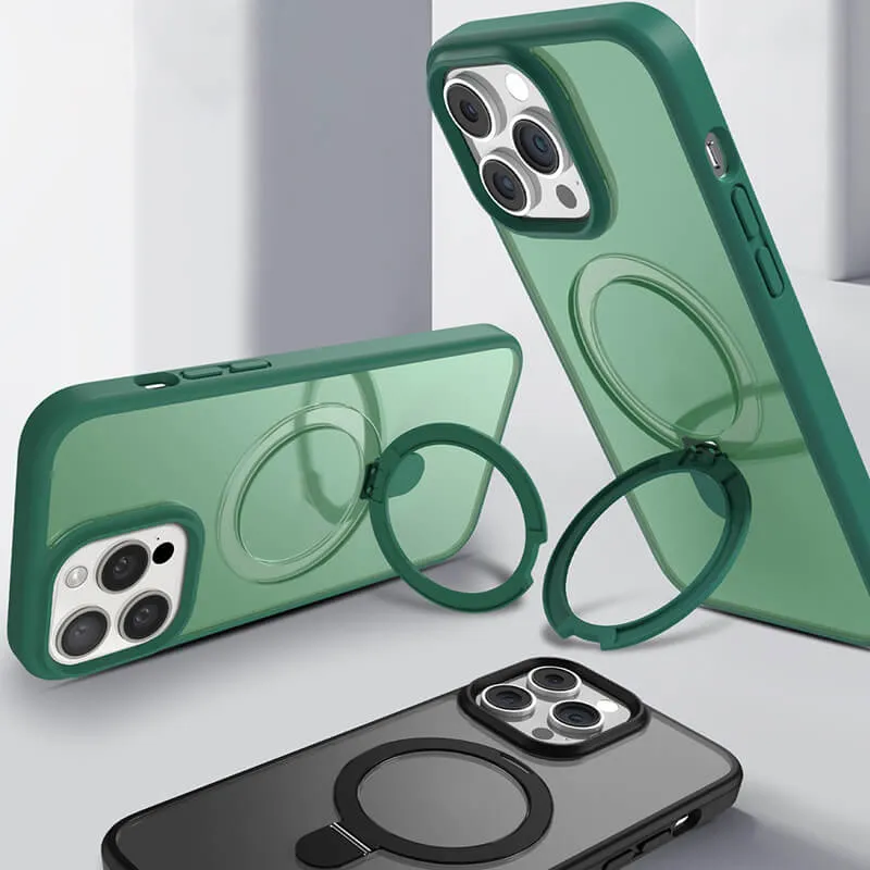 2-in-1 invisible stand magsafe phone case